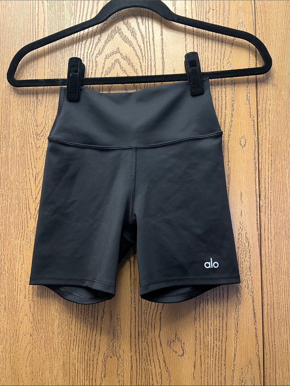 ALO Yoga Black High-Rise Bike Shorts